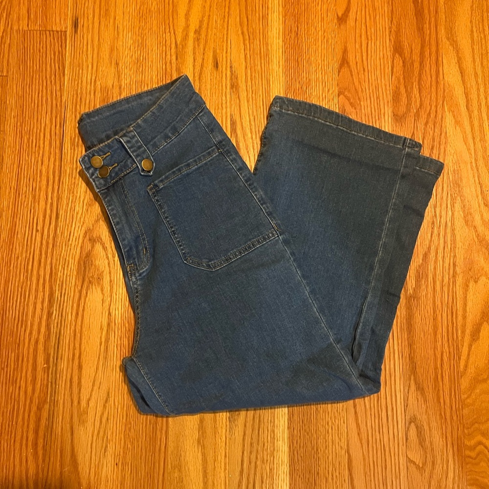 Stylish Blue Flare Women's Jeans